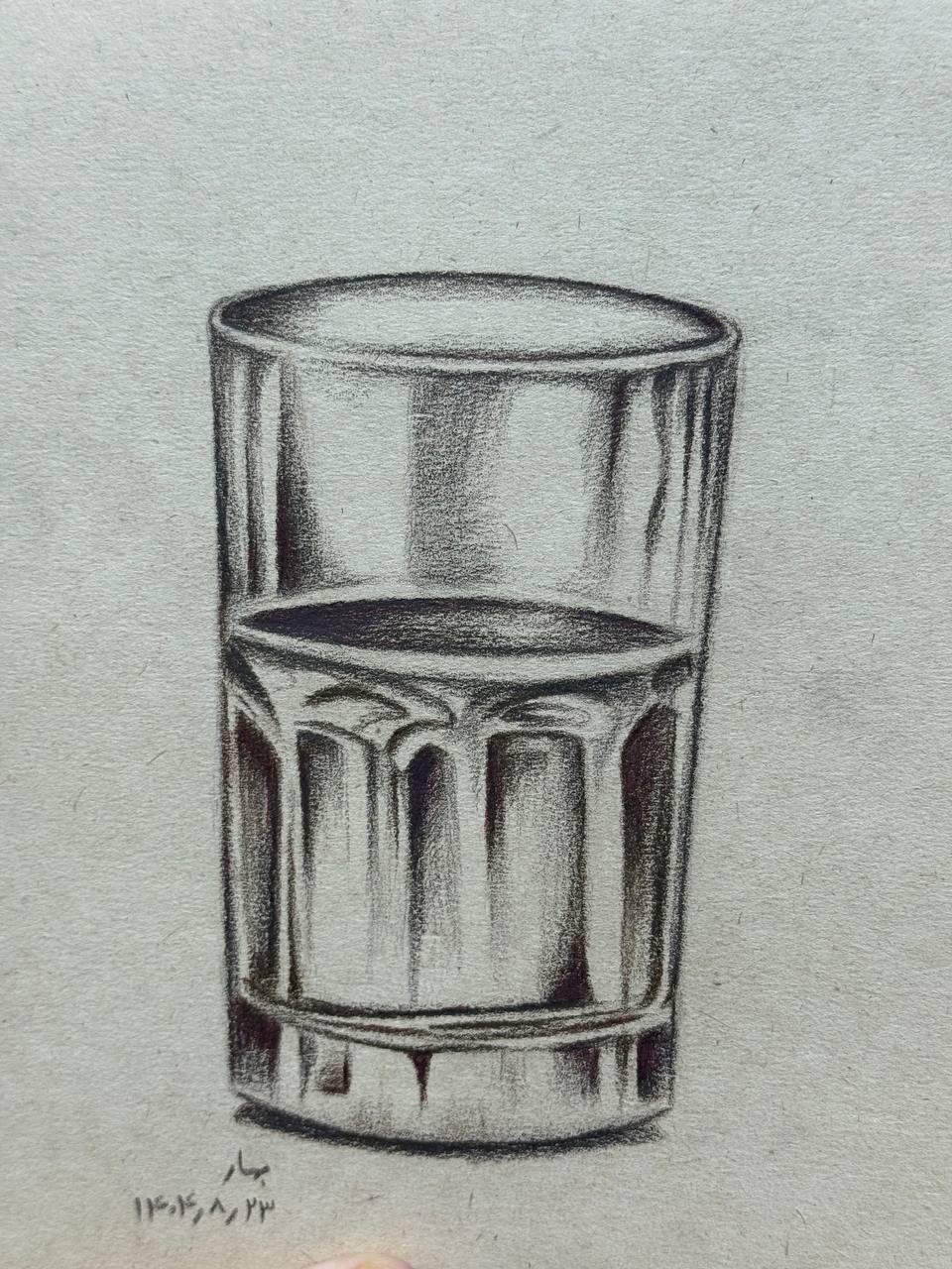 آموزش نقاشی سیاه قلم نقاشی بهاره عباسی